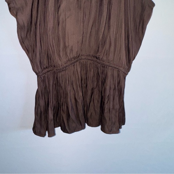 Old Navy Brown Satin Top - Picture 6 of 8